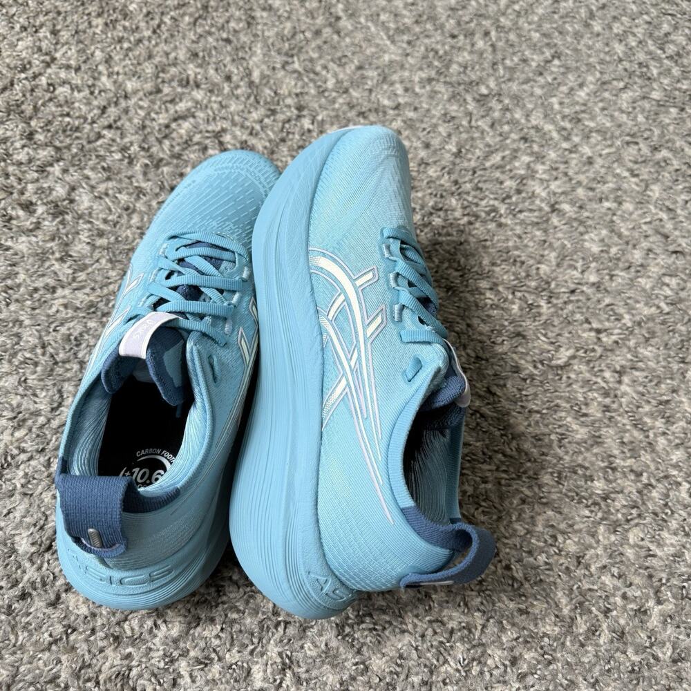 ASICS Gel Nimbus 27 Women’s 7.5 Running Jogging Sneakers Shoe Blue New - Picture 5 of 7